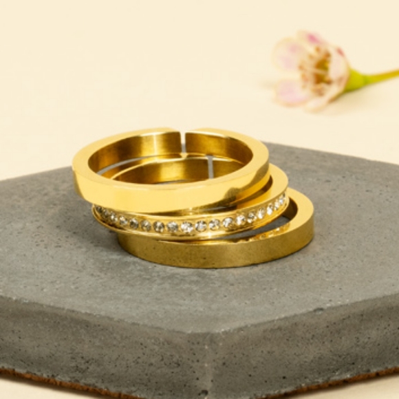 Vita Fede Cassio Jewelry - Vita Fede Cassio Pave Ring with Swarovski crystals